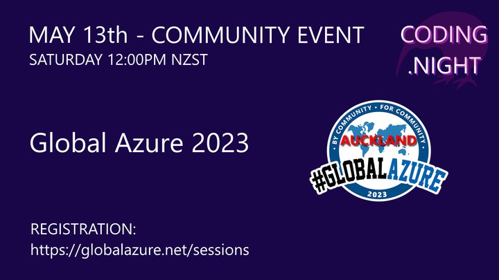 Global Azure on Coding Night - Presentation May 13th