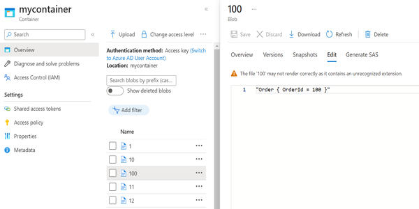 Storage Account Blob